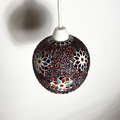 USED MOSAIC GLASS PENDANT LAMP