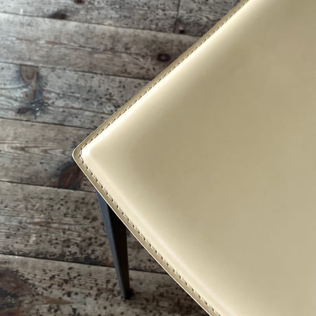 USED “IMOLA” STEEL LEG LEATHER CHAIR