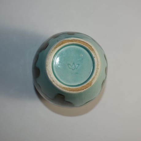 USED MARBLE PATTERN CERAMIC FLOWER VASE