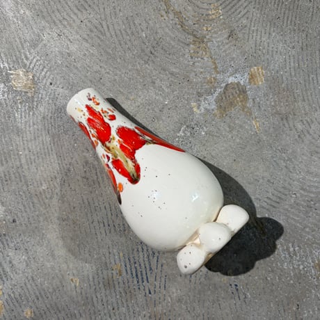 USED POTTERY FLOWER VASE