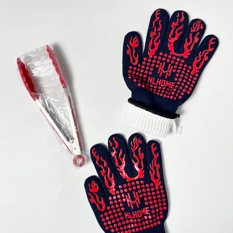 NEW BBQ GLOVES & TONGS SET