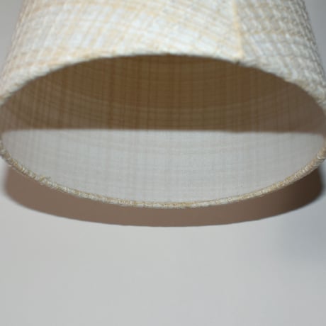 USED FABRIC SHADE PENDANT LAMP