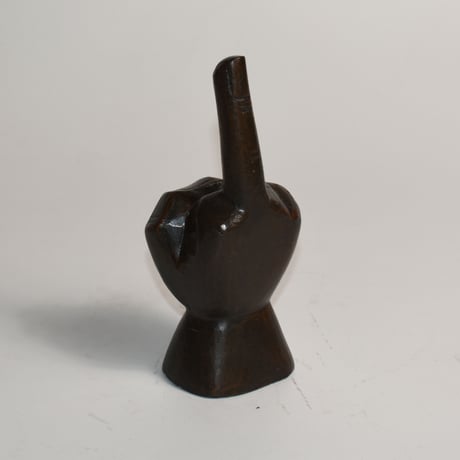 USED IRON FINGER STATUE