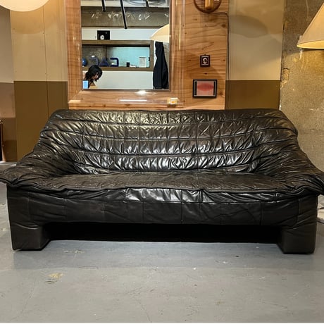 USED LEATHER 3P SOFA