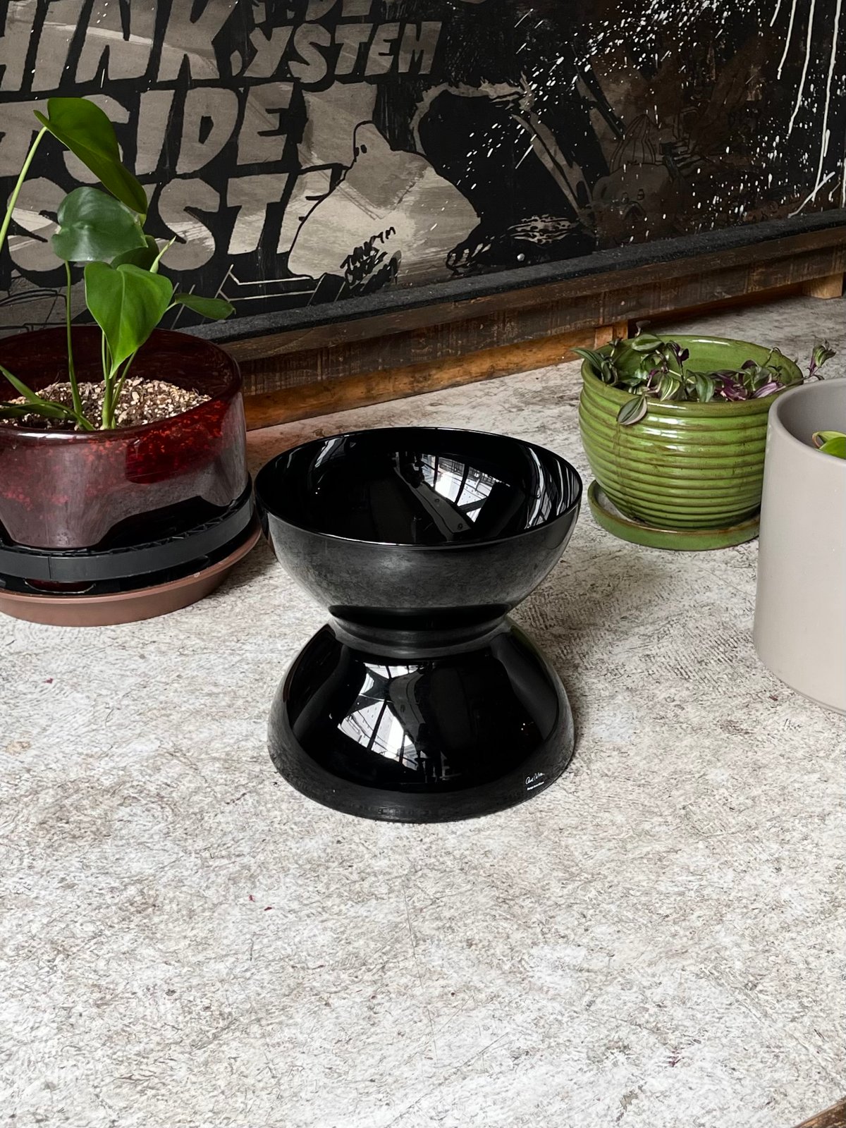 USED 90'S “OLD IKEA BY ANNE NILSSON” GLASS FLOW