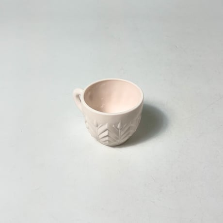 VINTAGE 60'S "JEANNETTE" PINK MILK GLASS CUP