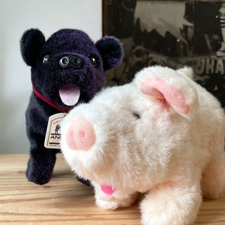 USED 80'S PLUSH ELECTRONIC WALKING TOY