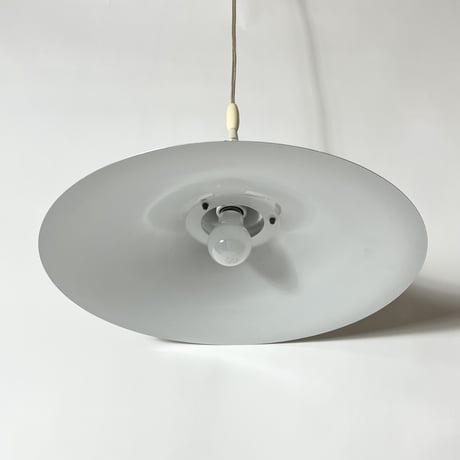 USED ALUMINUM SHADE PENDANT LAMP