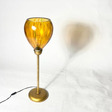 USED AMBER COLOR FLOOR LAMP