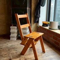 USED WOODEN LADDER CHAIR