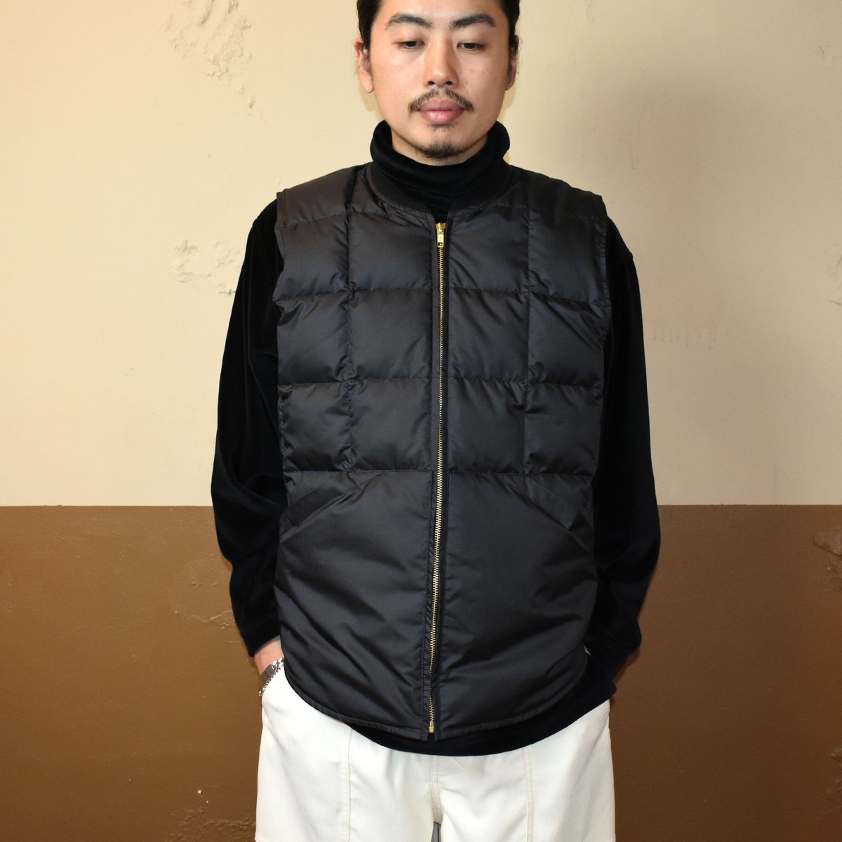 COMFORTABLE REASON ダウンベスト Lサイズ ブラック