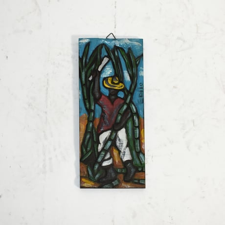 USED WOOD CARVING WALL ART