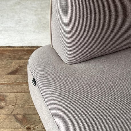 JAPAN USED "OKAMURA" IRON LEG FABRIC 1P SOFA
