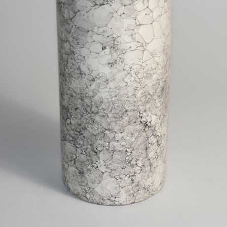 USED MARBLE PATTERN FLOWER VASE