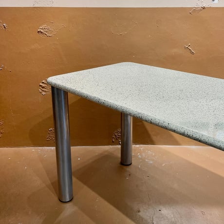 USED METAL LEG DINING TABLE