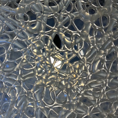 JAPAN USED PLASTICS SHADE FLOOR LAMP