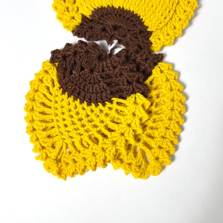 USED HANDMADE CROCHET POT MAT SET