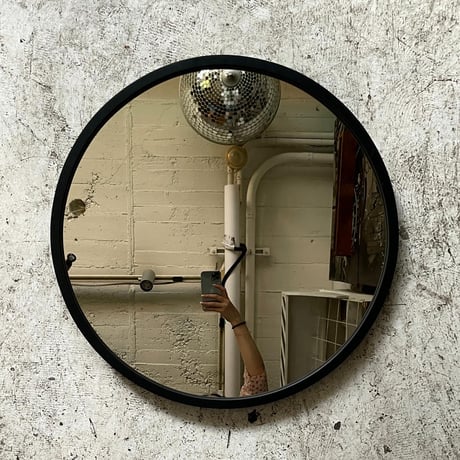 USED "UMBRA" RUBBER FLAME WALL MIRROR