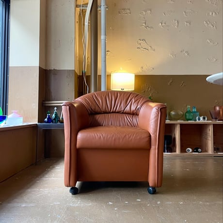 USED VINYL LEATHER CARRY 1P SOFA