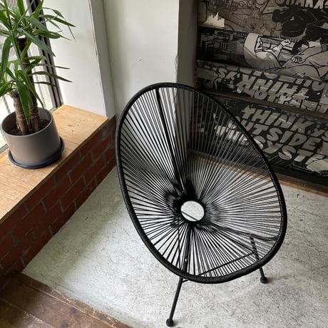 USED VINYL FIBER LOUNGE CHAIR