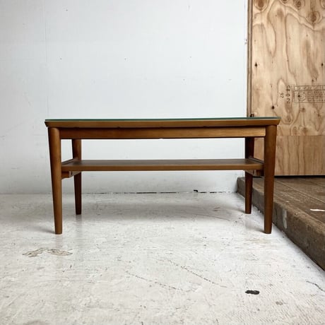 STACKING WOODEN GLASS TABLE