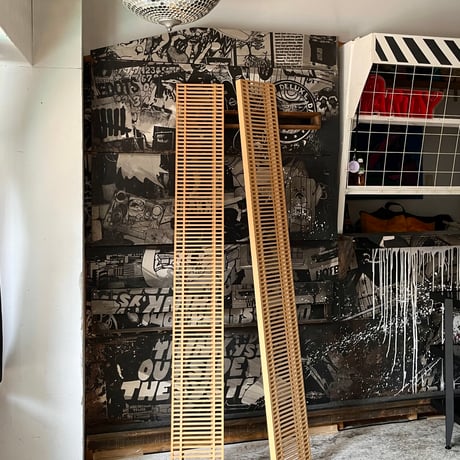USED WOODEN RUDDER CD RACK