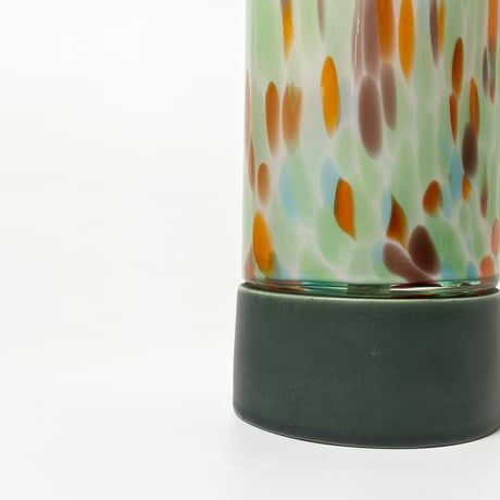 JAPAN USED “KURATA” GLASS SHADE TABLE LAMP