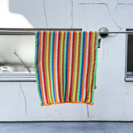 USED HANDMADE ACRYLIC BLANKET