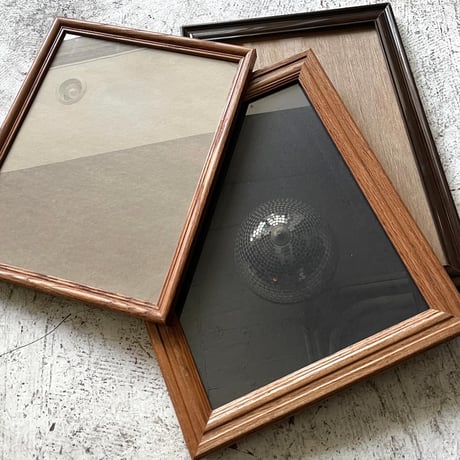 USED WOODEN PHOTO FRAME