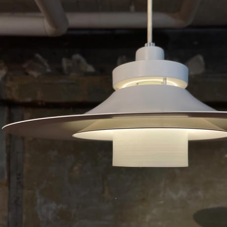 USED SCANDINAVIAN DESIGN METAL SHADE PENDANT LAMP