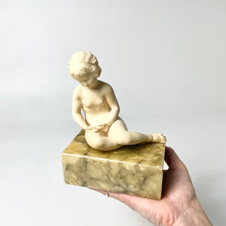 USED MARBLE FEMALE SCULPTURE
