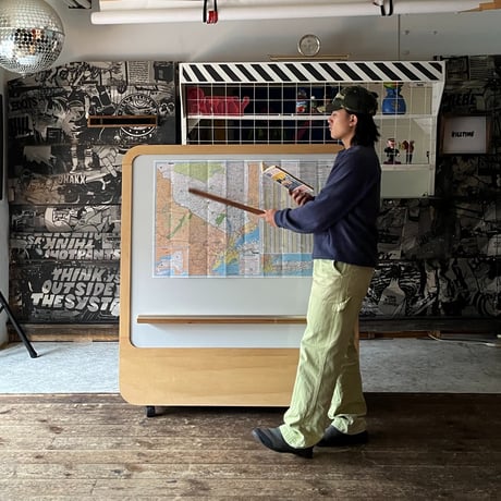 USED WOODEN CARRY WHITEBOARD