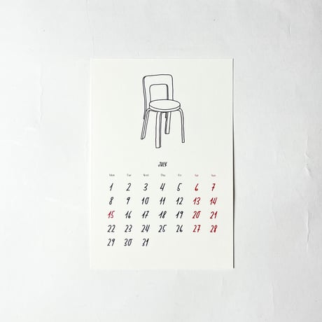 TAKESHI WADA "2024 VTG CHAIR COLLECTION CALENDAR"
