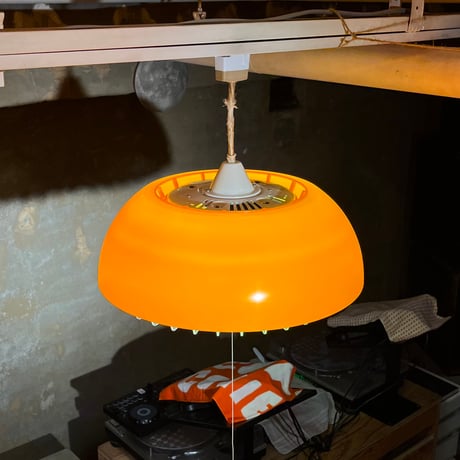 JAPAN USED “NATIONAL” PLASTIC SHADE PENDANT LAMP