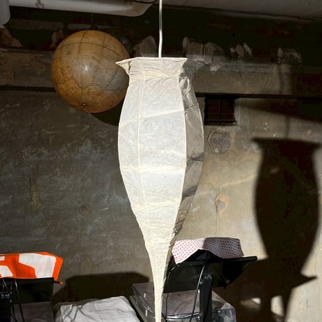 JAPAN USED WASHI SHADE PENDANT LAMP