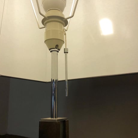 SILK SHADE STAND LAMP