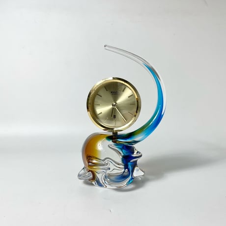 JAPAN USED GLASS STAND CLOCK
