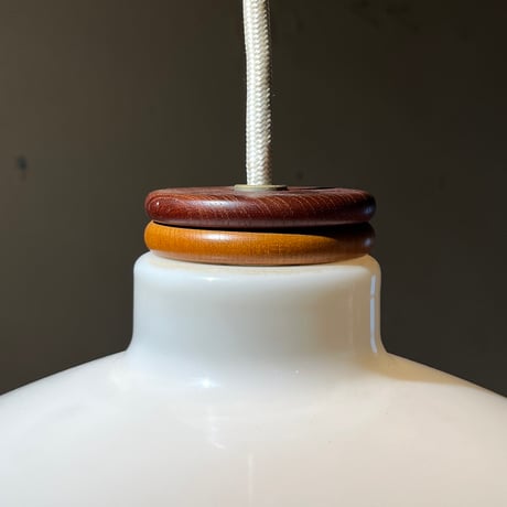 JAPAN USED PLASTICS SHADE PENDANT LAMP
