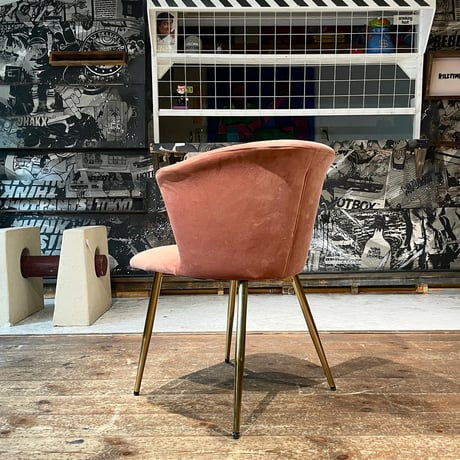 USED STEEL LEG FABRIC CHAIR