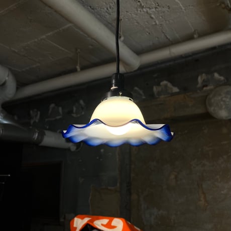 USED GLASS SHADE PENDANT LAMP