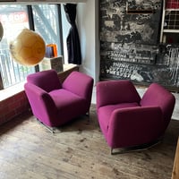 USED IRON LEG FABRIC 1P SOFA