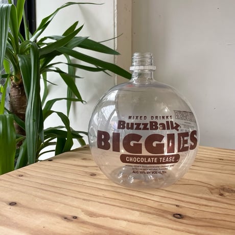 USED "BUZZBALLZ / GIGGIES" CHOCOLATE DRINK BOTTLE