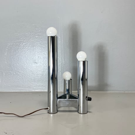 VINTAGE 60'S MID CENTURY SCULPTURAL CHROME LAMP