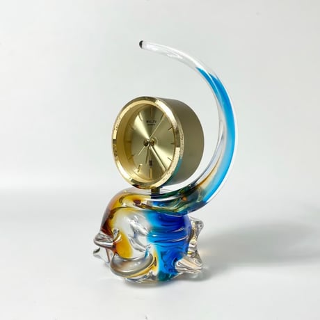 JAPAN USED GLASS STAND CLOCK