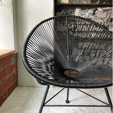 USED VINYL FIBER LOUNGE CHAIR
