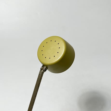 JAPAN USED 70’S-80’S “NANBU INDUSTRIAL CO.,LTD” PLASTIC SHADE IRON FRAME TABLE LAMP