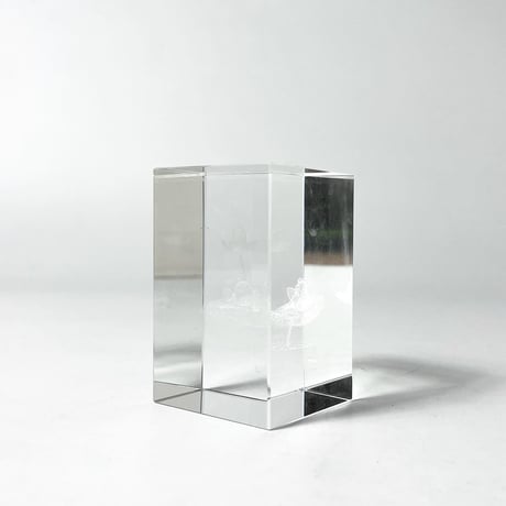 USED CRYSTAL PAPERWEIGHT