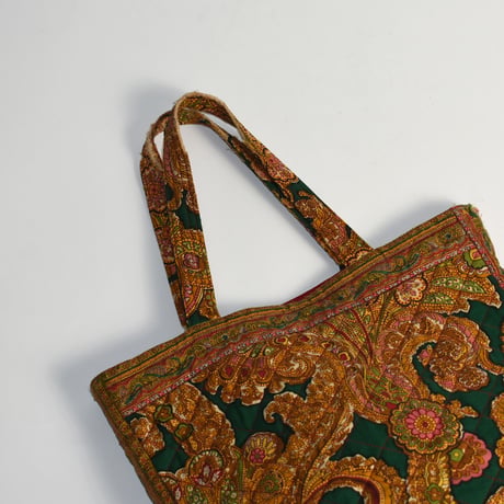 VINTAGE "MARK CROSS" QUILT TOTE BAG
