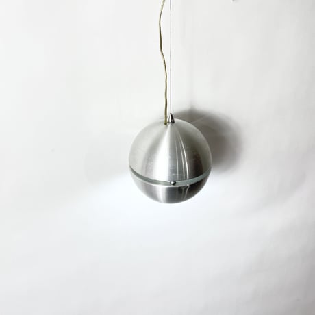 JAPAN USED STEEL SHADE BALL PENDANT LAMP