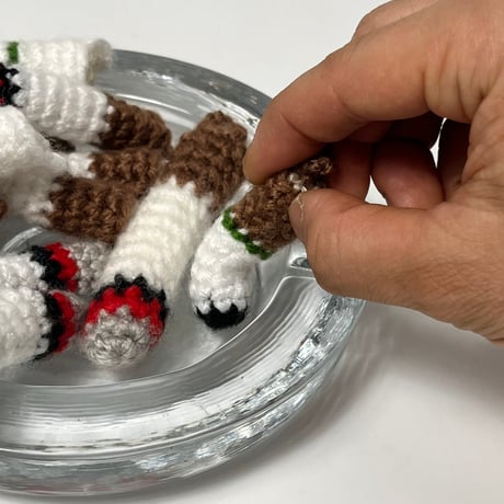 NEW HAND-KNITTED CIGARETTES